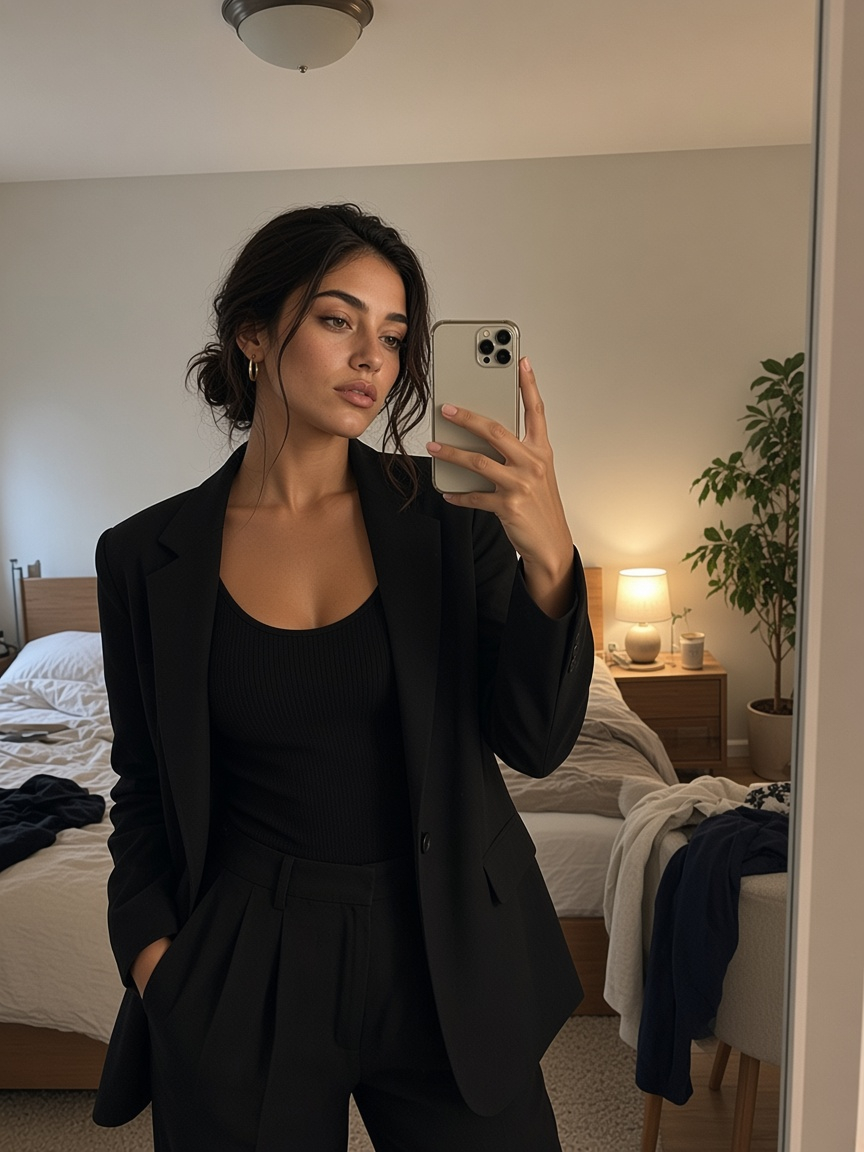 Flat lay clothing photo