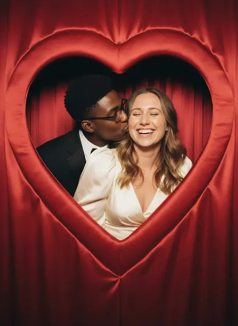Romantic Couple Color Photobooth