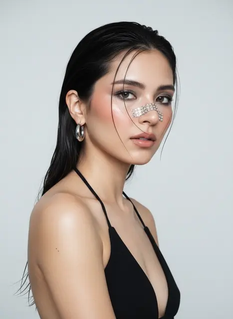 Editorial Color Block Glam